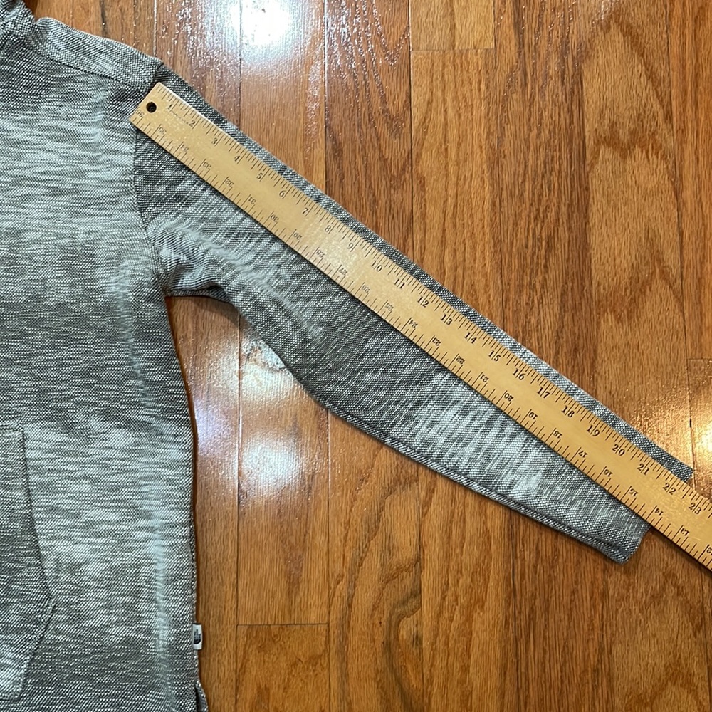 The North Face Woman Size Large Popover Gray Hoodie Kangaroo Pocket Long Sleeve - Picture 6 of 12